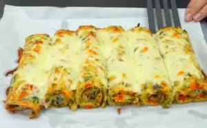 Zapečené zelí se špenátem