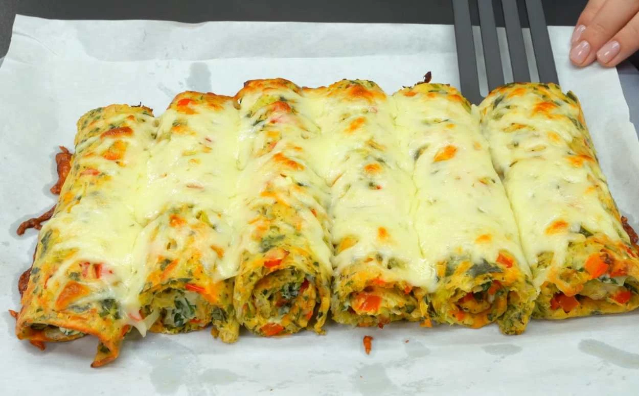 Zapečené zelí se špenátem