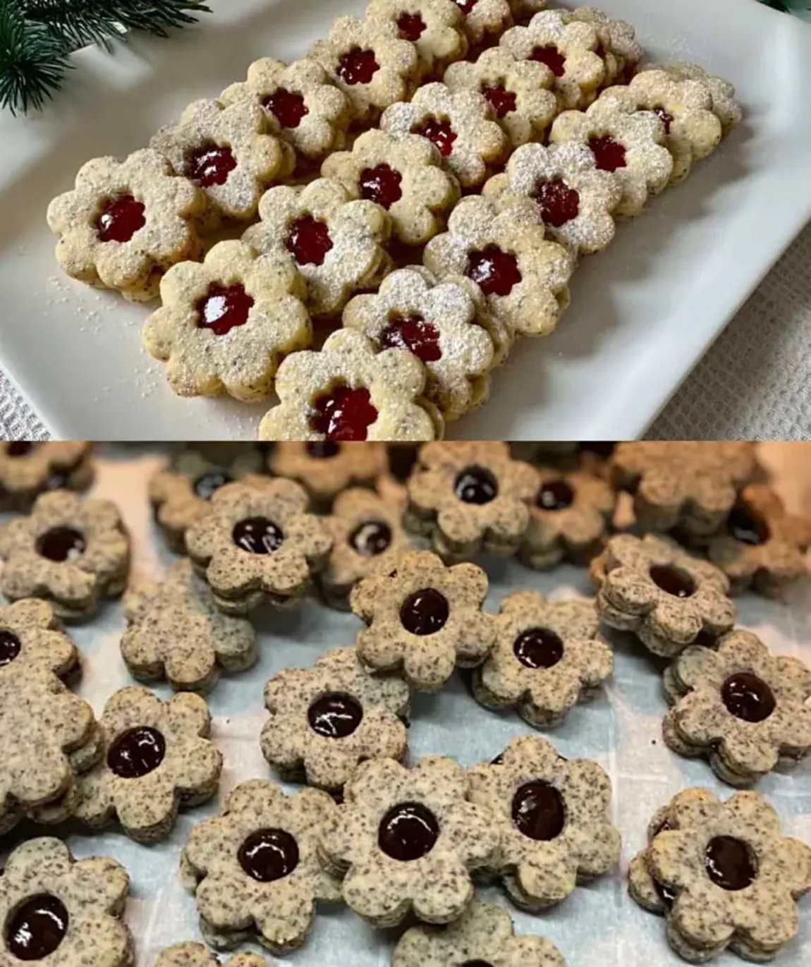 Makové linecké cukroví