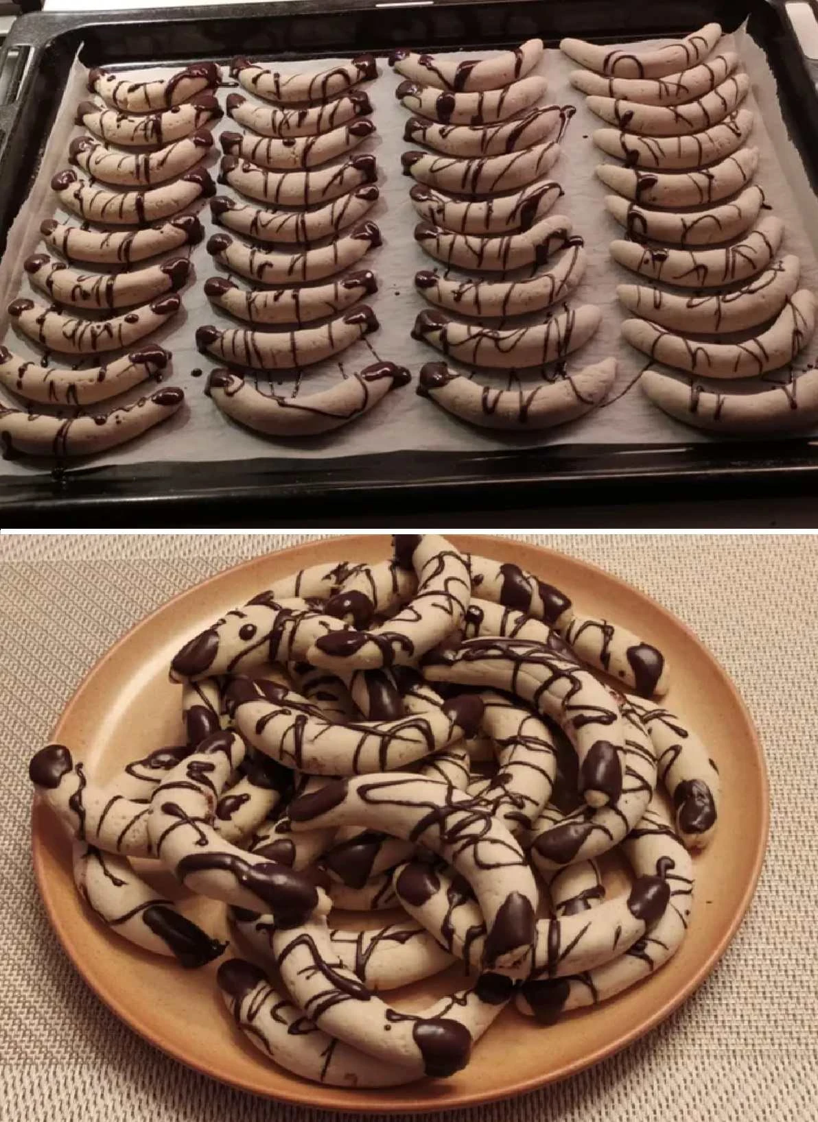 Vánoční kaštanové rohlíčky